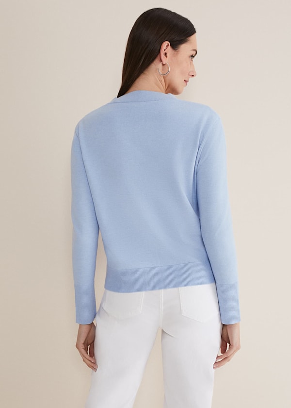 Ima Fine Knit V- Neck Cardigan
