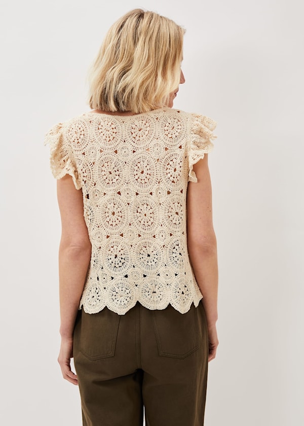 Paulie Crochet Pattern Knit Top