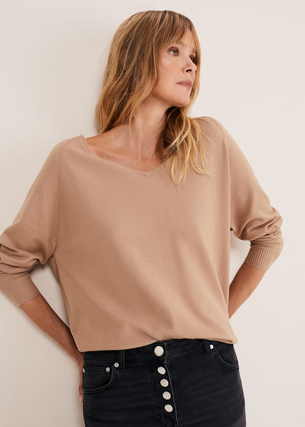 Ladies thin knit jumpers deals