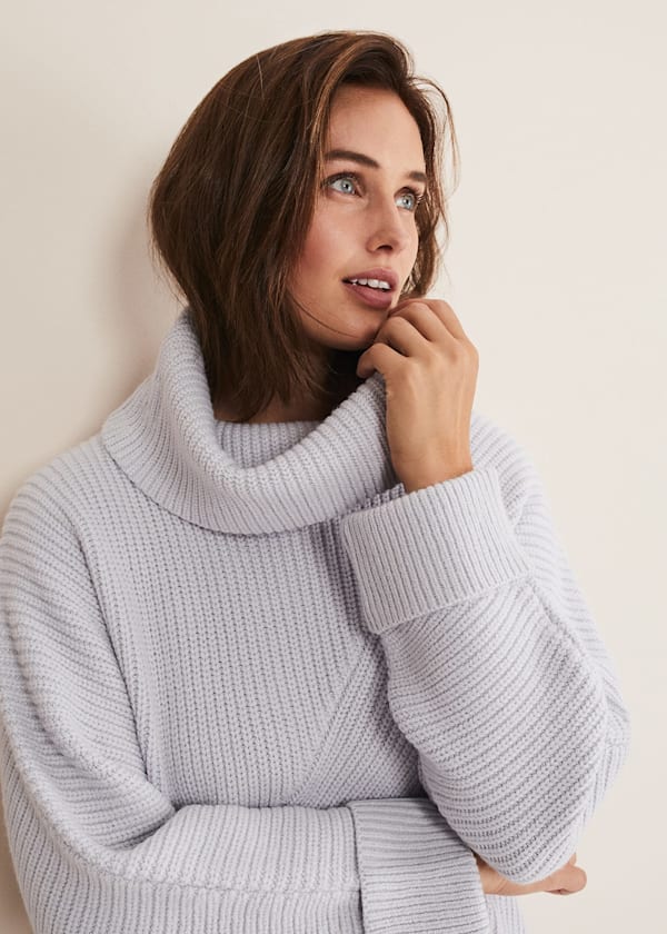 Suri Cowl Neck Knit Jumper