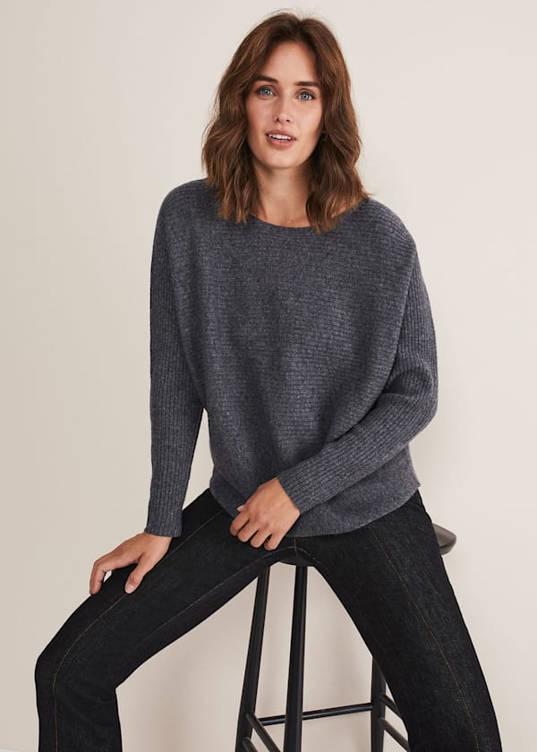 Isabella Ripple Wool Cashmere Jumper