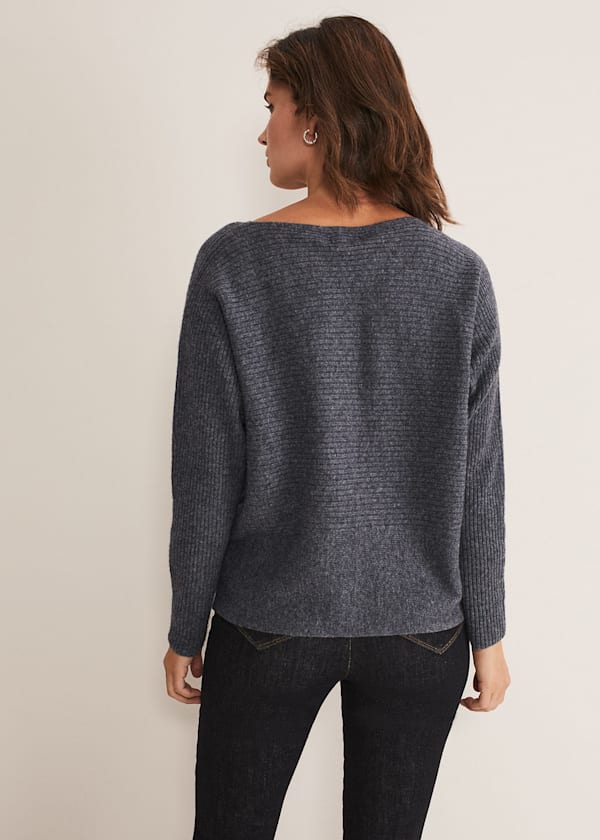 Isabella Ripple Wool Cashmere Jumper