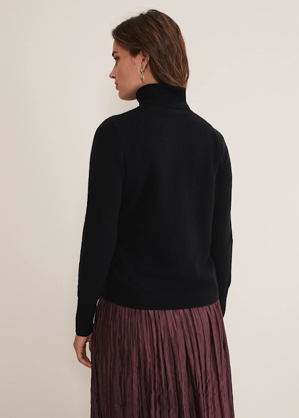Cressida Wool Cashmere Roll Neck