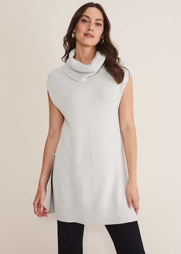 Kysa Knitted Sleeveless Tunic