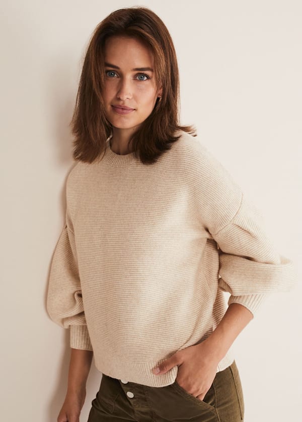 Afia Bell Sleeve Knitted Jumper