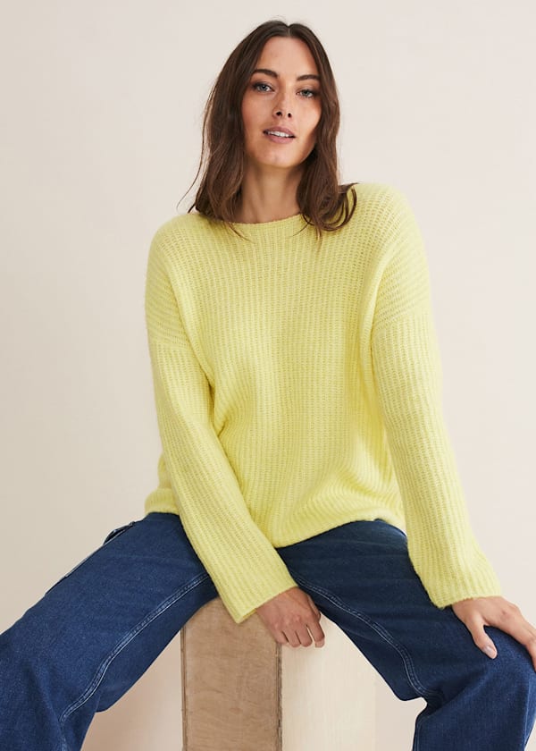 Fay Mohair Open Knitted Jumper