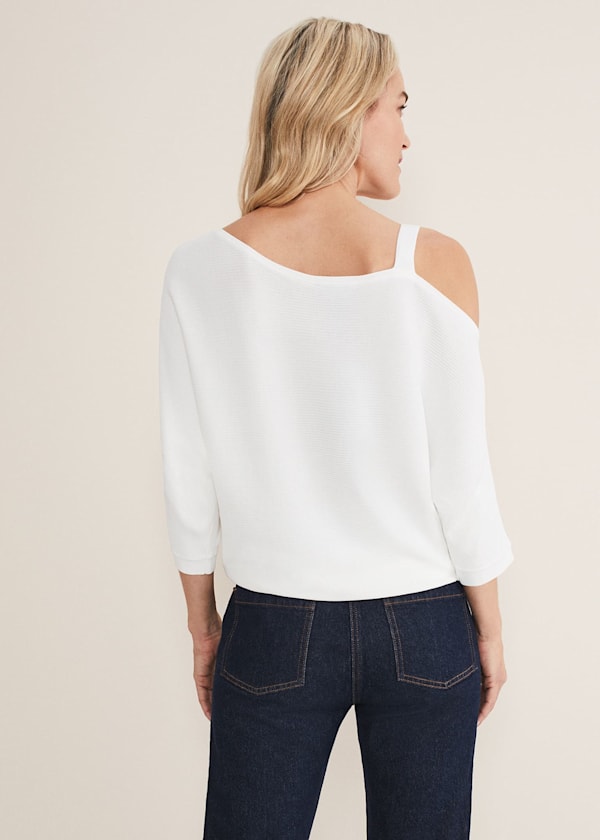 Evie One Shouler Ripple Knit