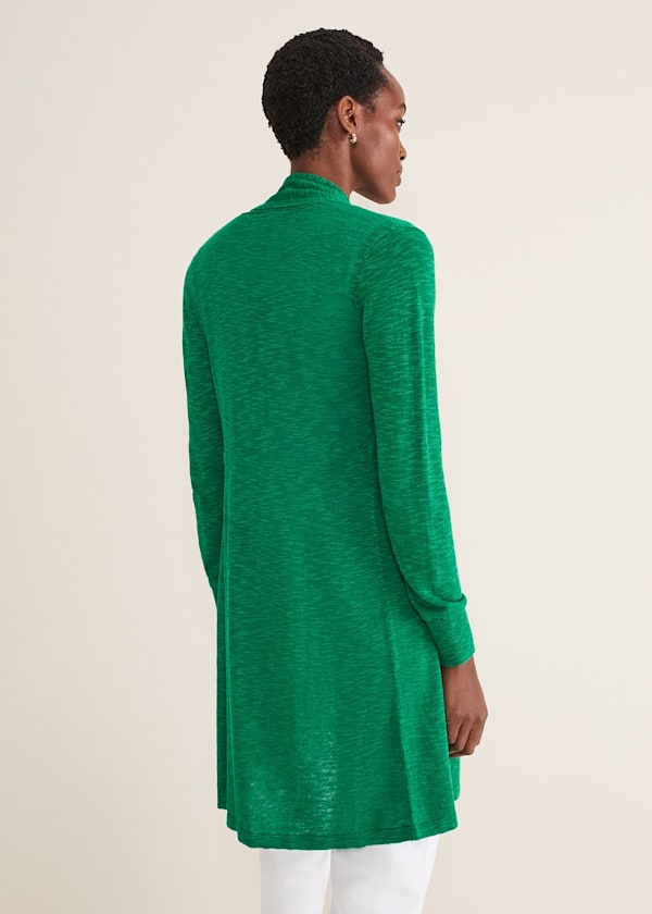 Louise Linen Longline Cardigan
