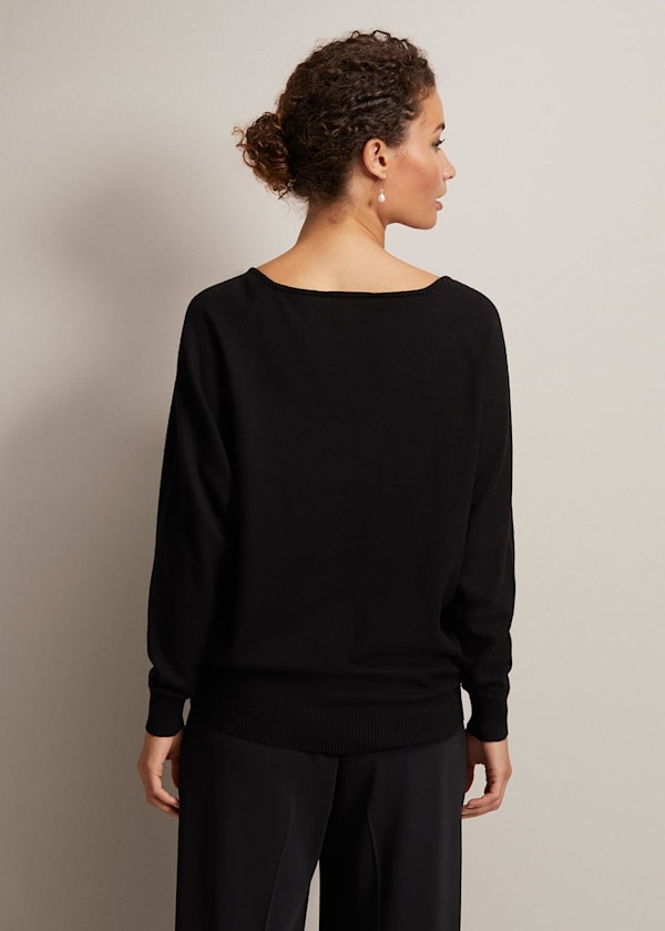 Senita Fine Knit V-Neck Jumper