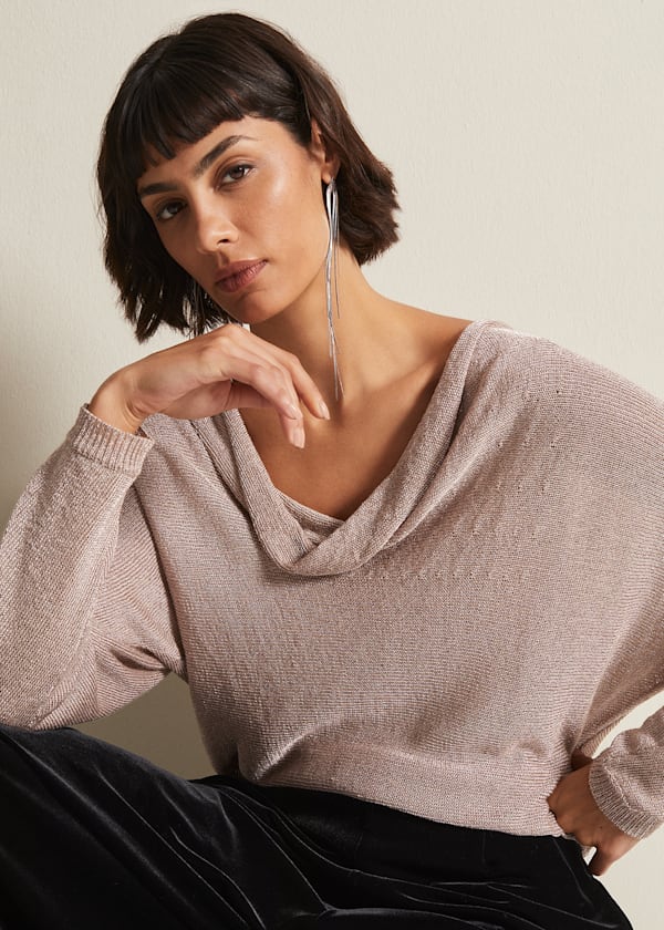 Kayleigh V Neck Longline Sweater, Sweaters & Cardigans