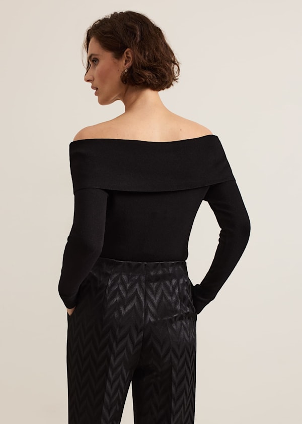 Nya Fine Knit Bardot Top