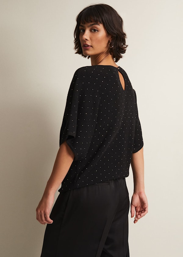 Gill Black Embellished Jumper