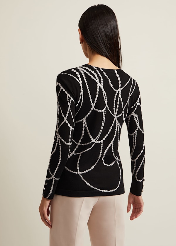 Jaelyn Pearl Print Jumper
