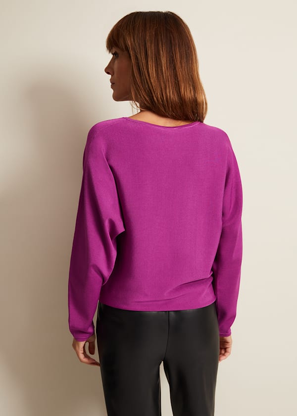 Letina Slinky Keyhole Knit Jumper