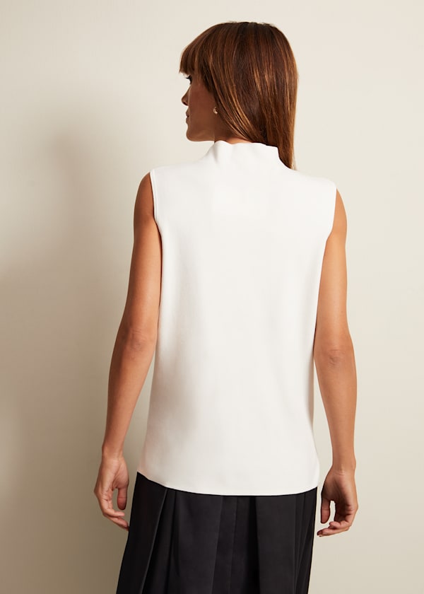 Miley Sleeveless Funnel Neck Tank