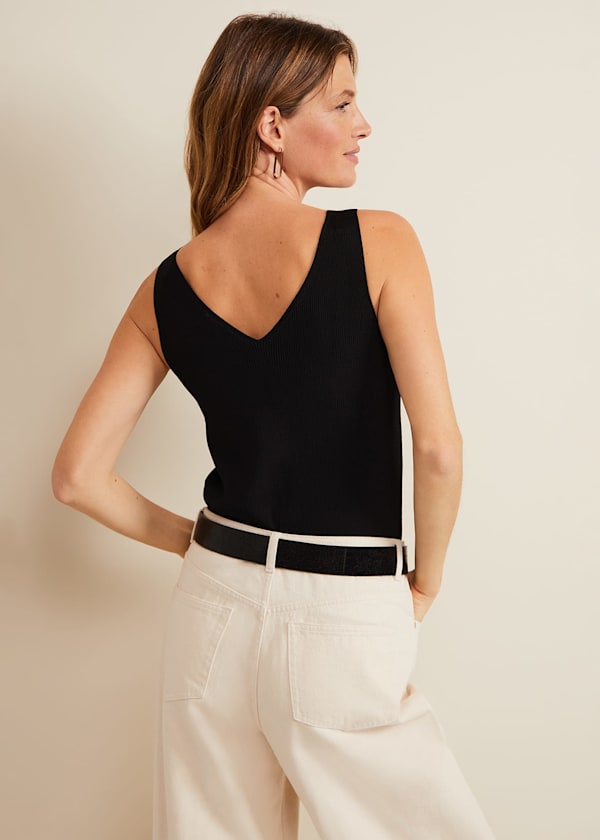 Jessie Ribbed V Neck Cami