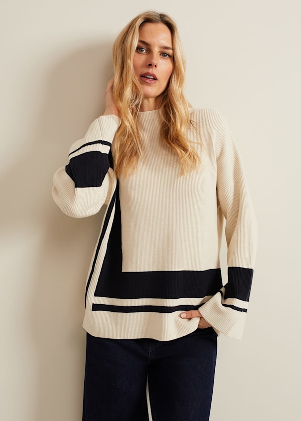 Kayleigh Chunky Boxy Striped Jumper