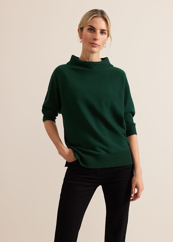 Salima Funnel Neck Knit Jumper