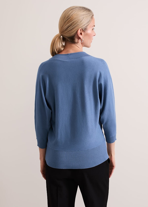 Gina V Neck Batwing Jumper