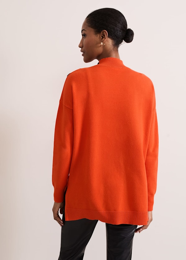 Holly Button Neck Jumper