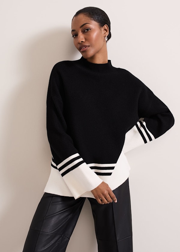 Kayleigh Chunky Boxy Striped Jumper