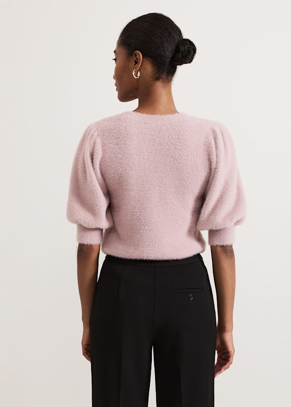 Fern Fluffy Puff Sleeve Knit