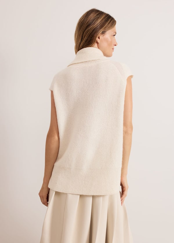 Ginny Ivory Cowl Neck Tabard