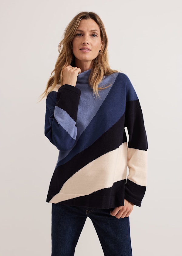 Sabrina Swirl Jacqaurd Jumper