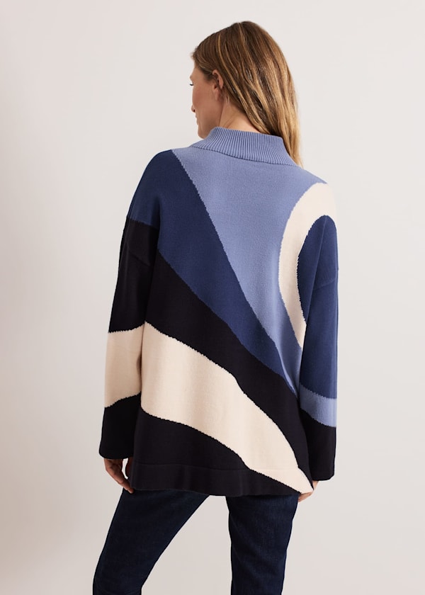Sabrina Swirl Jacqaurd Jumper