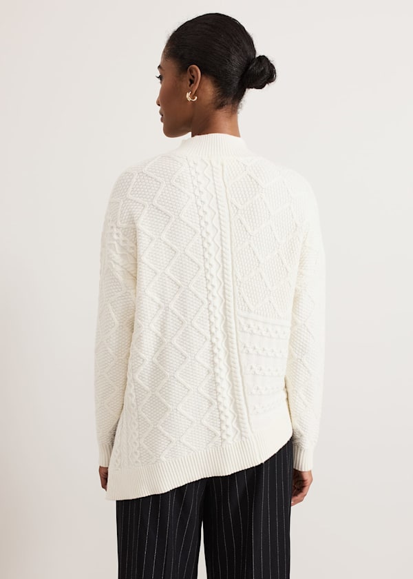 Casey Ivory Cable Jumper