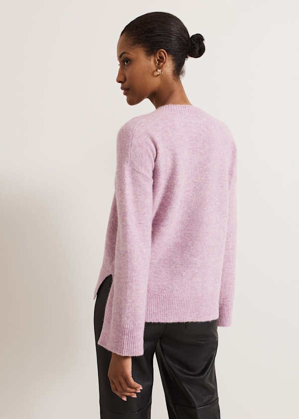 Olivia V Neck Alpaca Jumper