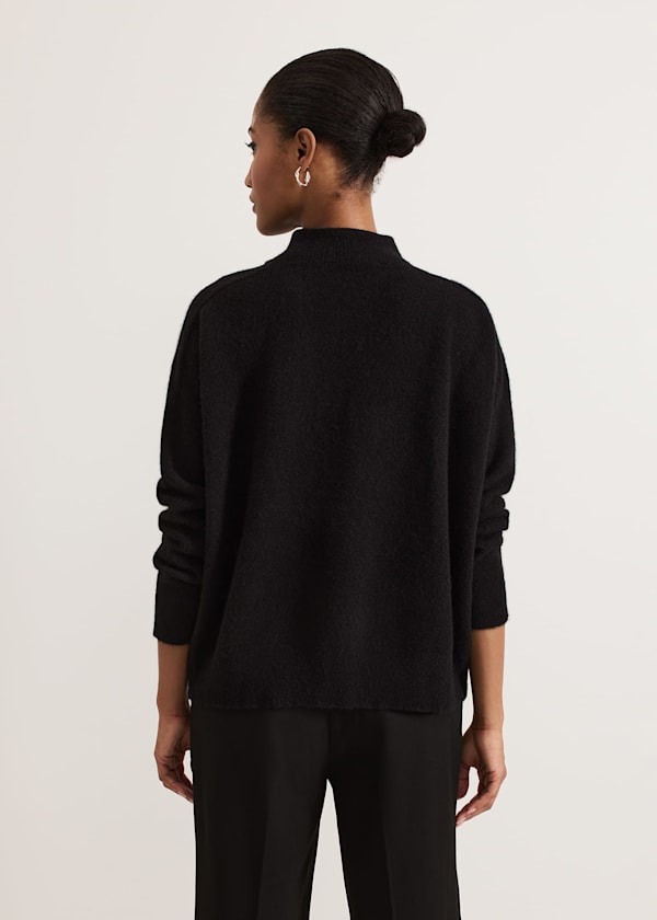 Jordan Alpaca Funnel Neck Jumper