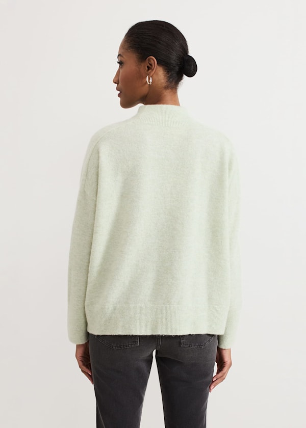 Jordan Alpaca Funnel Neck Jumper