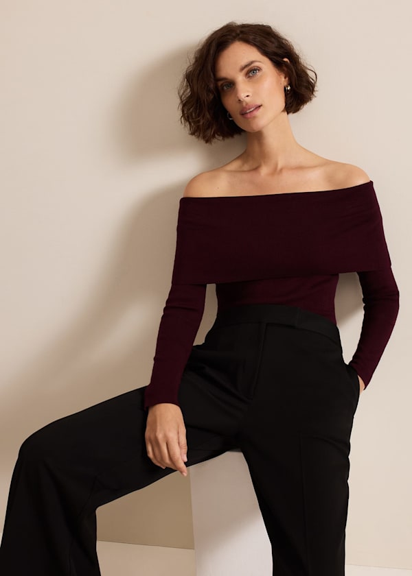 Nya Bardot Knit Top