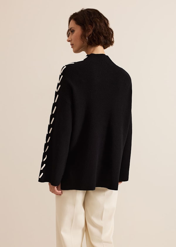 Leia Stitch Sleeve Detail Jumper