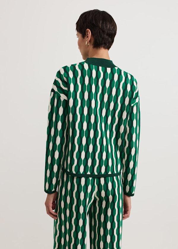 Payton Geo Jacquard Knit Top