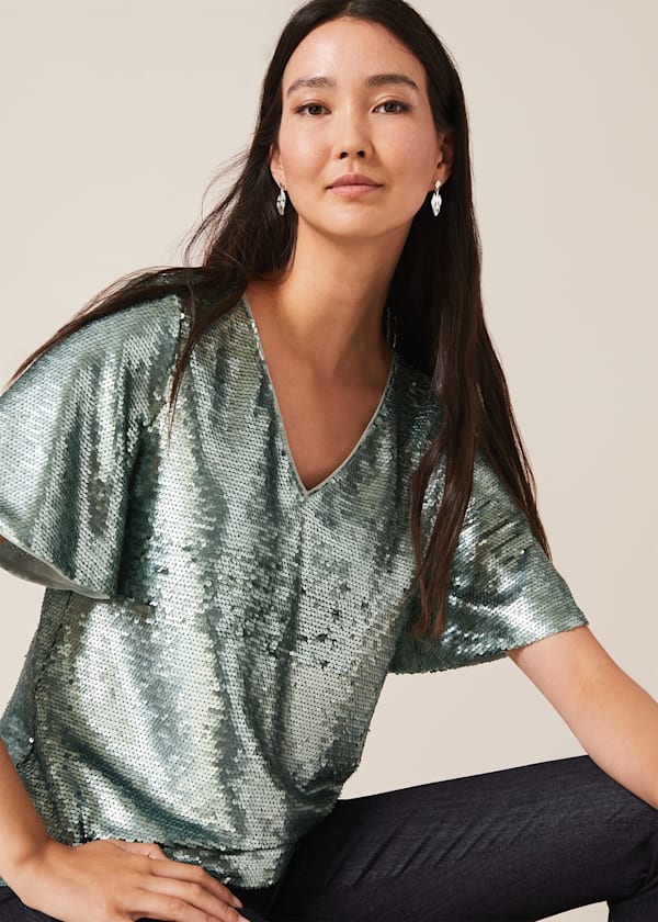 Adara Sequin Blouse