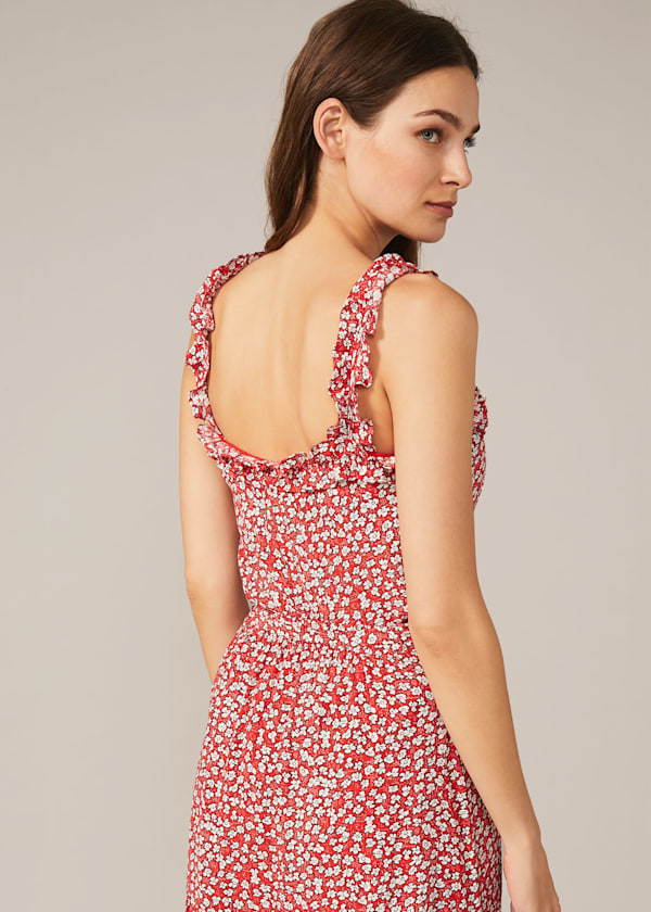 Callista Ditsy Floral Frill Cami Blouse