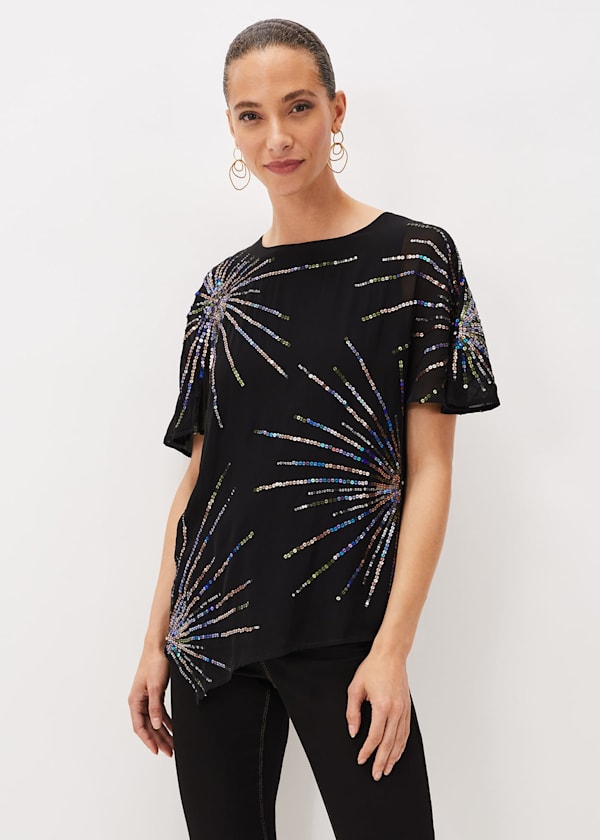 Starburst Sequin Blouse