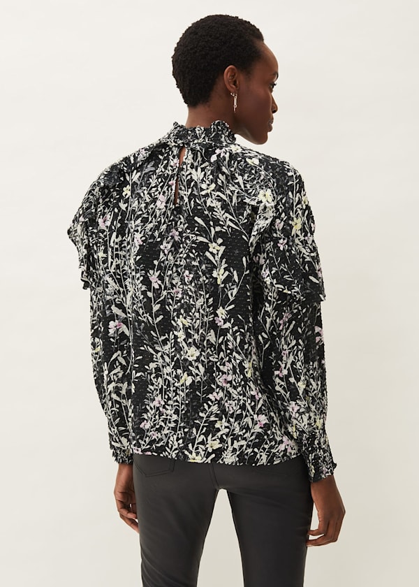 Daphne Floral Frill Blouse