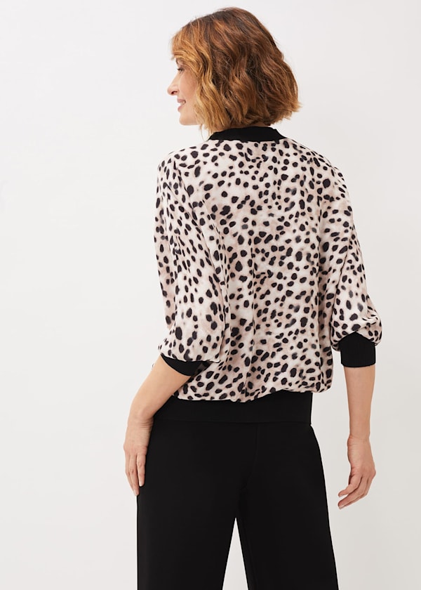 Calla Leopard Print Blouse