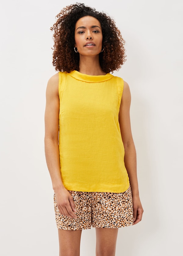 Sky Linen Blouse