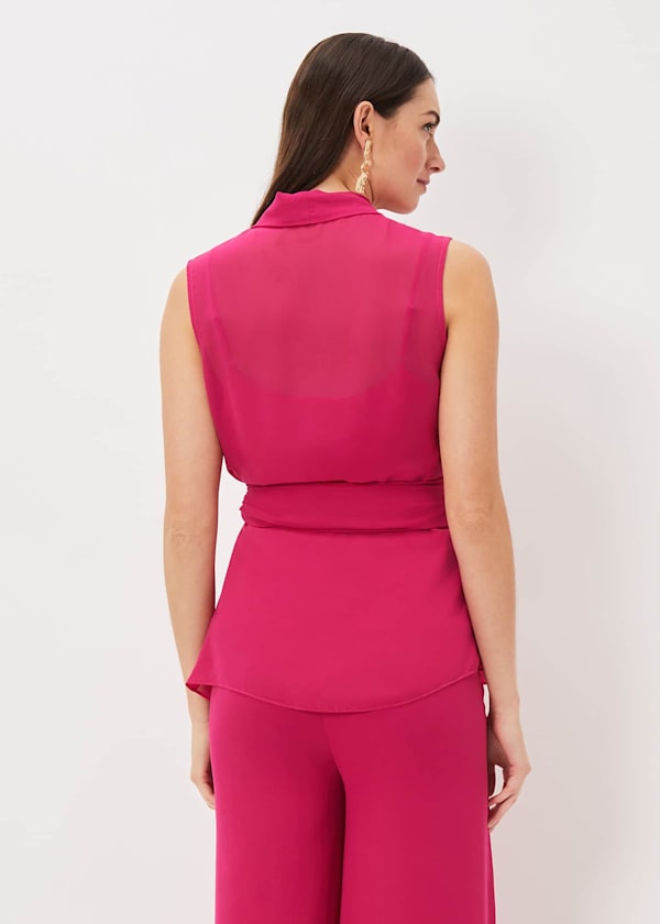 Florentine Sleeveless Wrap Top