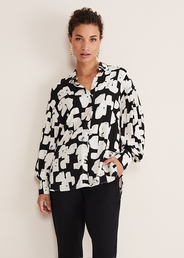 Luana Geo Print Blouse
