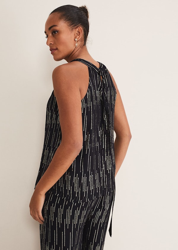 Eula Lurex Halterneck Top Co-Ord