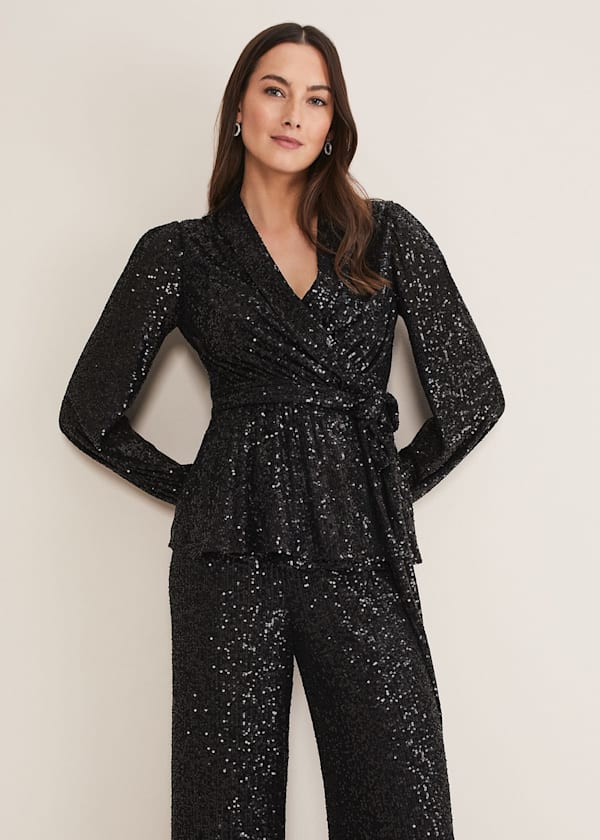 Florentine Sequin Blouse Co-Ord