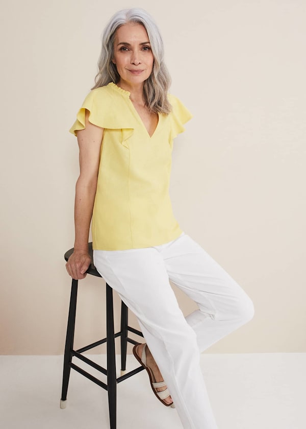 Ines Linen Top