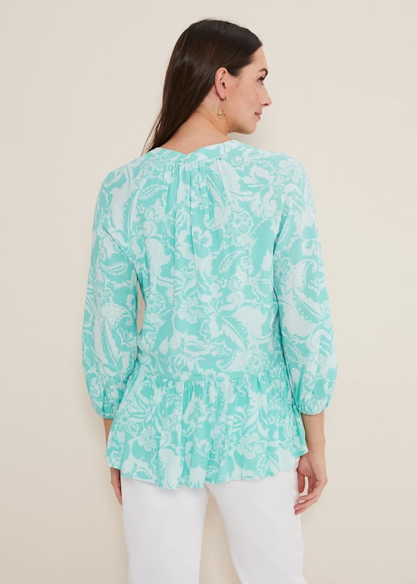 Lara Paisley Print Blouse