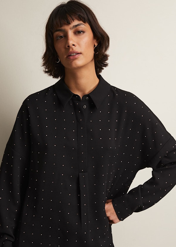 Elowen Embellished Longline Shirt