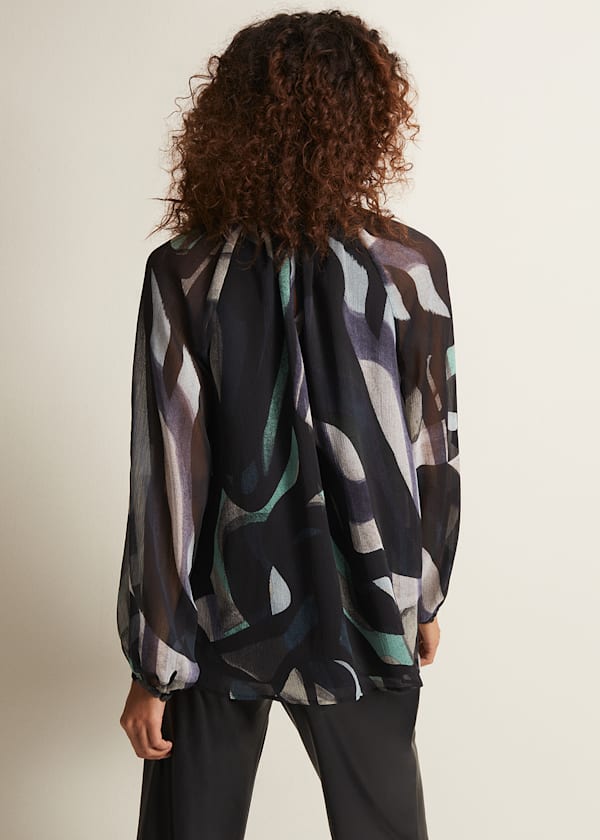 Aretta Abstract Blouse